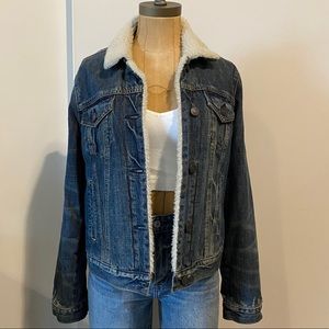 A&F Sherpa denim jacket